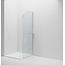 Wiesbaden Inloopdouche Douchewand Curvy Chroom met Handdoekhouder 100cm 8mm veiligheidsglas met anti-kalk