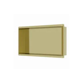 Inbouwnis Betegelbaar Tinca Geborsteld Messing Goud 60x30x10cm