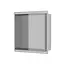 DutchLine Inbouwnis Betegelbaar Tinca RVS 30x30x7cm