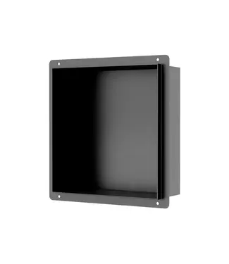 DutchLine Inbouwnis Betegelbaar Tinca Gunmetal 30x30x7cm