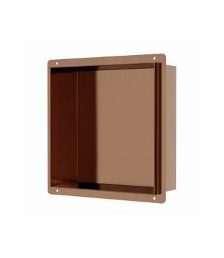 DutchLine Inbouwnis Betegelbaar Tinca Geborsteld Brons koper 30x30x7cm