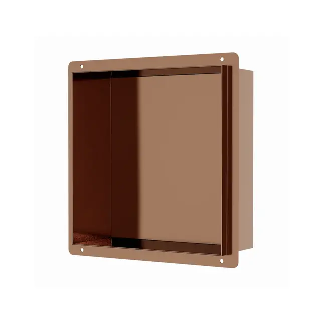 Inbouwnis Betegelbaar Tinca Geborsteld Brons koper 30x30x7cm