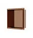DutchLine Inbouwnis Betegelbaar Tinca Geborsteld Brons koper 30x30x7cm