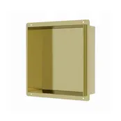 Inbouwnis Betegelbaar Tinca Geborsteld Messing / Goud 30x30x7cm