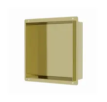 Inbouwnis Betegelbaar Tinca Geborsteld Messing / Goud 30x30x7cm