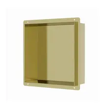 Inbouwnis Betegelbaar Tinca Geborsteld Messing / Goud 30x30x7cm