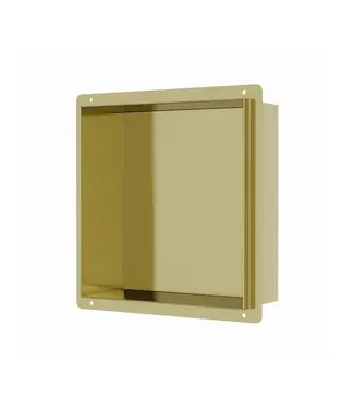 DutchLine Inbouwnis Betegelbaar Tinca Geborsteld Messing / Goud 30x30x7cm