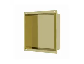 Inbouwnis Betegelbaar Tinca Geborsteld Messing / Goud 30x30x10cm