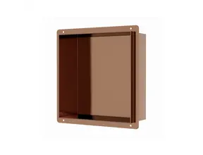 Inbouwnis Betegelbaar Tinca Geborsteld Brons koper 30x30x10cm