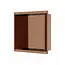 DutchLine Inbouwnis Betegelbaar Tinca Geborsteld Brons koper 30x30x10cm