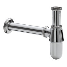 Bekersifon Chroom Sifon Metaal 5/4 ø32-33cm afvoersifon wastafel