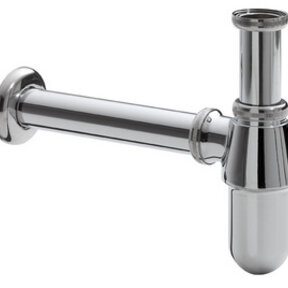 Bekersifon Chroom Sifon Metaal 5/4 ø32-33cm afvoersifon wastafel