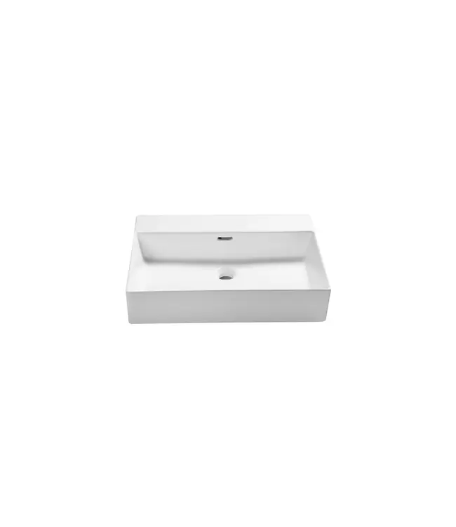 Wastafel Tight 60x47x15cm Glans Wit met kraangat – Keramisch