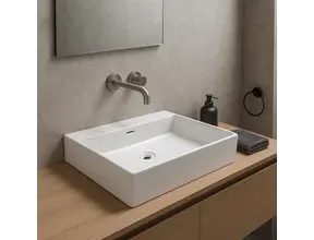 Wastafel Tight 60x47x15cm Glans Wit zonder kraangat – Keramisch