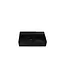 Wastafel Tight 60x47x15cm Mat Zwart Met kraangat – Keramisch