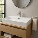 Wastafel Tight 100x47x15cm Glans Wit met kraangat – Keramisch