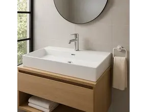 Wastafel Tight 100x47x15cm Glans Wit met kraangat – Keramisch