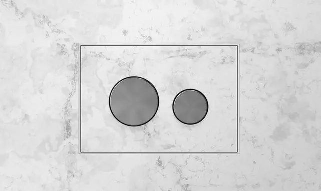 TECEloop Frontplaat Marmer Wit - 9240613 voor Modulair Systeem Bedieningselement