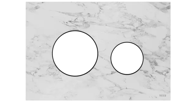 TECEloop Frontplaat Marmer Wit - 9240613 voor Modulair Systeem Bedieningselement