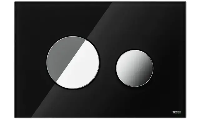 TECEloop Frontplaat Zwart Glas - 9240674 voor Modulair Systeem Bedieningselement