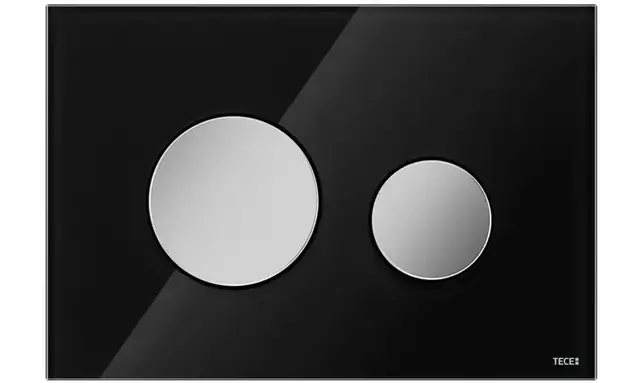 TECEloop Frontplaat Zwart Glas - 9240674 voor Modulair Systeem Bedieningselement
