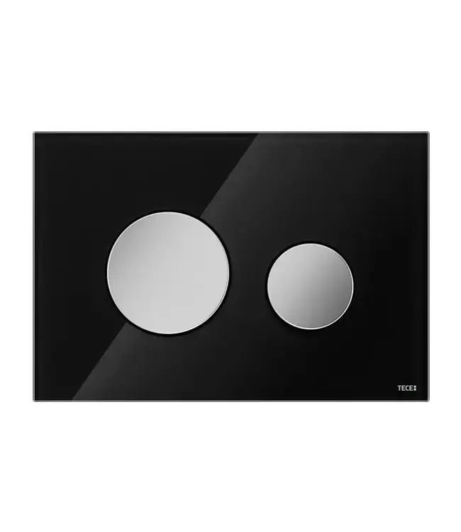 TECEloop Frontplaat Zwart Glas - 9240674 voor Modulair Systeem Bedieningselement
