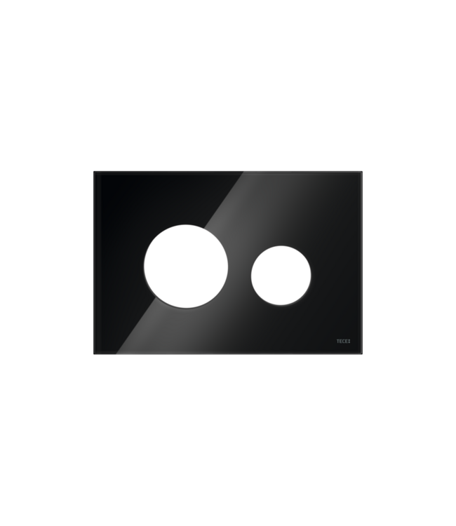 TECEloop Frontplaat Zwart Glas - 9240674 voor Modulair Systeem Bedieningselement