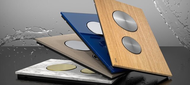 TECEloop Frontplaat Wit Glas - 9240671 voor Modulair Systeem Bedieningselement