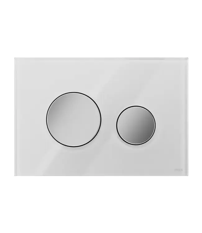 TECEloop Frontplaat Wit Glas - 9240671 voor Modulair Systeem Bedieningselement