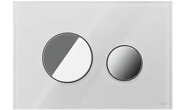 TECEloop Frontplaat Wit Glas - 9240671 voor Modulair Systeem Bedieningselement