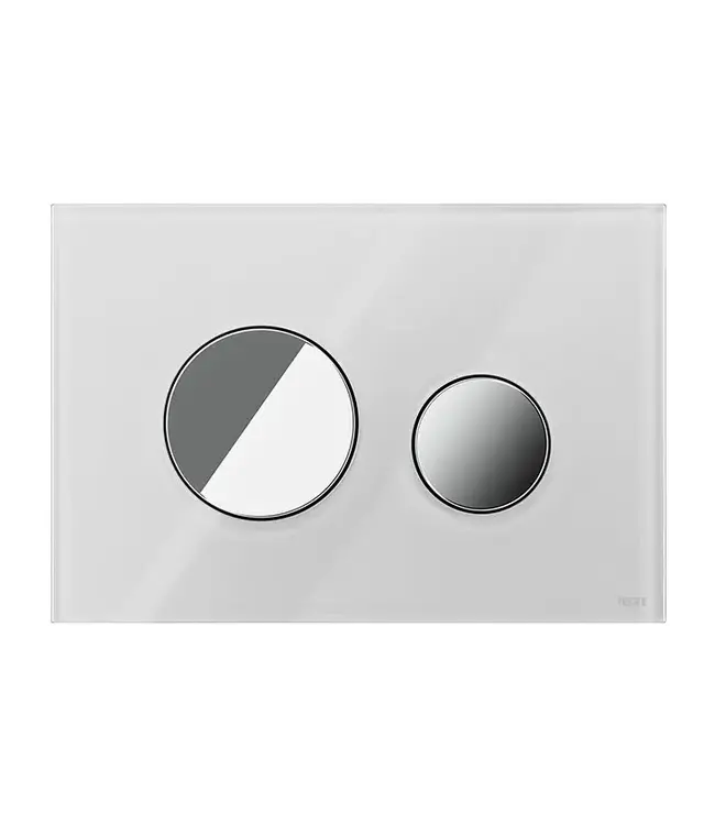 TECEloop Frontplaat Wit Glas - 9240671 voor Modulair Systeem Bedieningselement