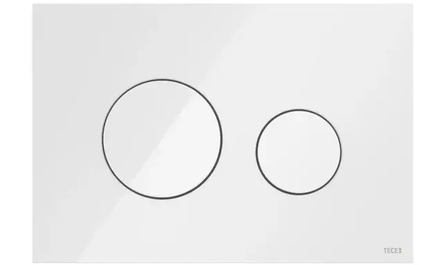 TECEloop Frontplaat Wit Glas - 9240671 voor Modulair Systeem Bedieningselement