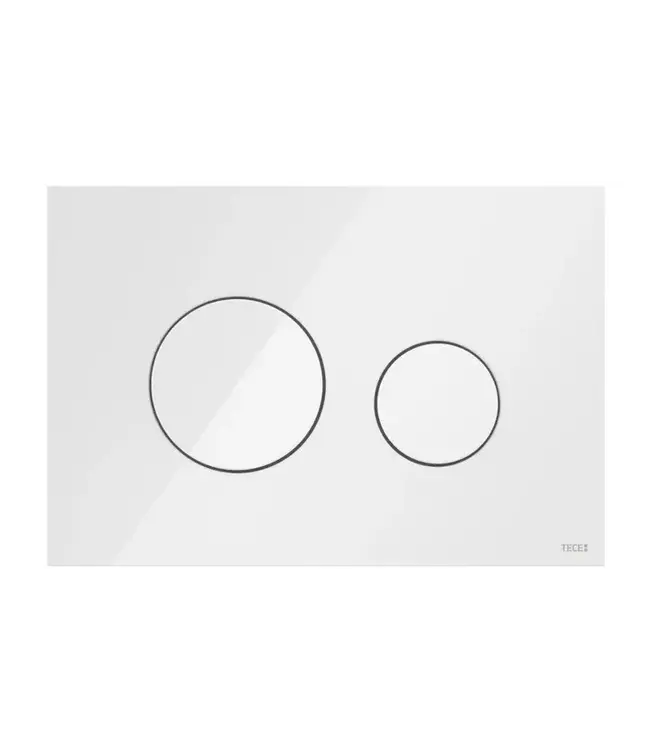 TECEloop Frontplaat Wit Glas - 9240671 voor Modulair Systeem Bedieningselement