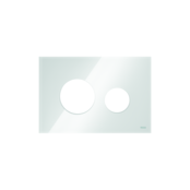 TECEloop Frontplaat Wit Glas - 9240671 voor Modulair Systeem Bedieningselement