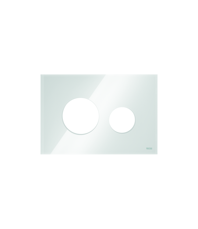 TECEloop Frontplaat Wit Glas - 9240671 voor Modulair Systeem Bedieningselement