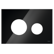 TECEloop Frontplaat Zwart Glas - 9240674 voor Modulair Systeem Bedieningselement