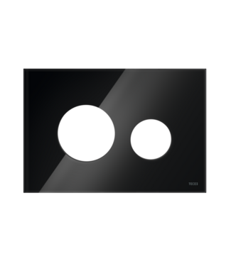 TECE TECEloop Frontplaat Zwart Glas - 9240674 voor Modulair Systeem Bedieningselement