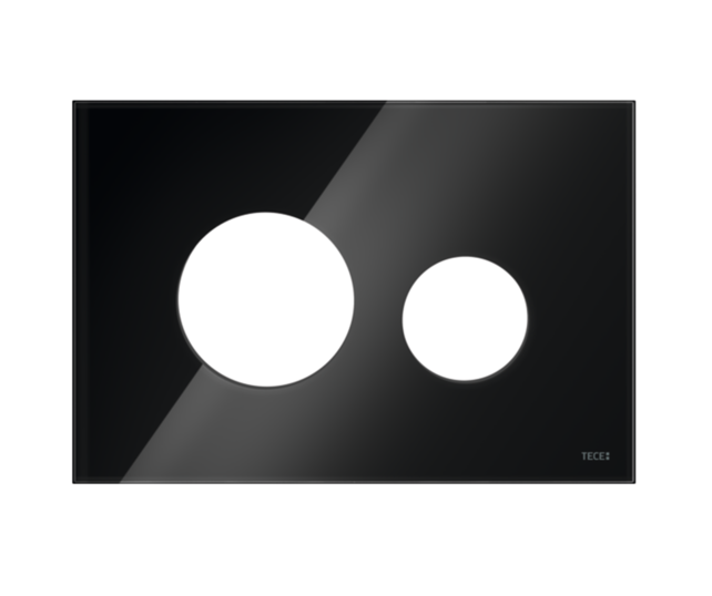 TECEloop Frontplaat Zwart Glas - 9240674 voor Modulair Systeem Bedieningselement