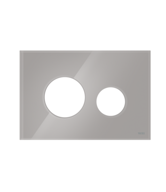 TECE TECEloop Frontplaat Glas Titanium - 9240616 voor Modulair Systeem Bedieningselement
