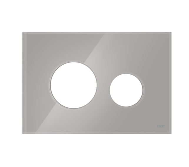 TECEloop Frontplaat Glas Titanium - 9240616 voor Modulair Systeem Bedieningselement