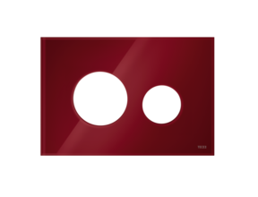 TECEloop Frontplaat Glas Robijnrood - 9240679 voor Modulair Systeem Bedieningselement