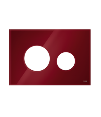 TECE TECEloop Frontplaat Glas Robijnrood - 9240679 voor Modulair Systeem Bedieningselement