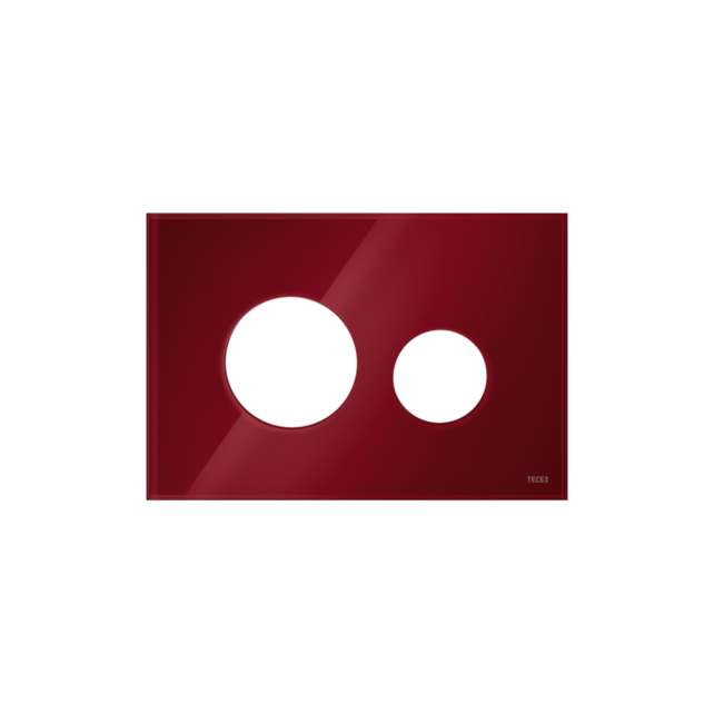 TECEloop Frontplaat Glas Robijnrood - 9240679 voor Modulair Systeem Bedieningselement