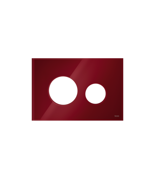 TECEloop Frontplaat Glas Robijnrood - 9240679 voor Modulair Systeem Bedieningselement