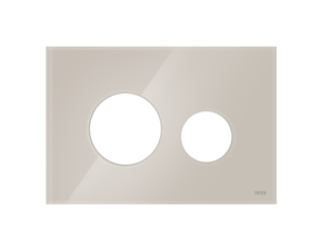 TECEloop Frontplaat Glas Lichtbeige - 9240617 voor Modulair Systeem Bedieningselement