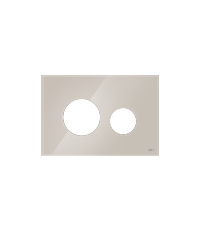 TECEloop Frontplaat Glas Lichtbeige - 9240617 voor Modulair Systeem Bedieningselement