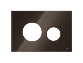 TECEloop Frontplaat Glas Koffiebruin - 9240678 voor Modulair Systeem Bedieningselement