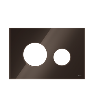 TECE TECEloop Frontplaat Glas Koffiebruin - 9240678 voor Modulair Systeem Bedieningselement