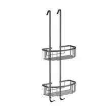 Doucherekje Domo Dubbel hangend Gunmetal