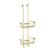 Doucherekje Domo Dubbel hangend Geborsteld Messing / Goud